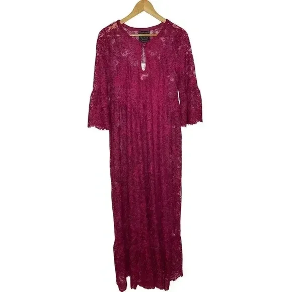 Johnny Was Harper lace Maxi dress Smokey rose size S NWT - Picture 7 of 8